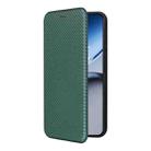 For OnePlus Nord 4 5G Carbon Fiber Texture Flip Leather Phone Case(Green) - 2