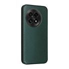 For OnePlus 13 Carbon Fiber Texture Flip Leather Phone Case(Green) - 3