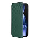 For OnePlus Ace 5 Pro Carbon Fiber Texture Flip Leather Phone Case(Green) - 2