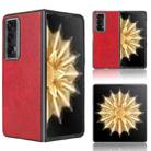 For Honor Magic V2 Litchi Texture Back Cover Phone Case(Red) - 1