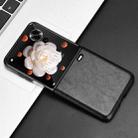 For Honor Magic V Flip Litchi Texture Back Cover Phone Case(Black) - 2