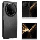 For Honor Magic V5 Litchi Texture Back Cover Phone Case(Black) - 1