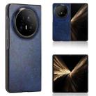 For Honor Magic V5 Litchi Texture Back Cover Phone Case(Blue) - 1