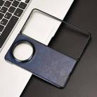 For Honor Magic V5 Litchi Texture Back Cover Phone Case(Blue) - 2