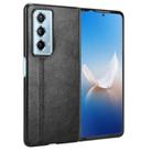 For Honor Magic Vs2 Cow Pattern Sewing Back Cover Phone Case(Black) - 3