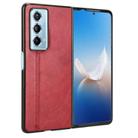 For Honor Magic Vs2 Cow Pattern Sewing Back Cover Phone Case(Red) - 3