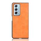 For Honor Magic Vs2 Cow Pattern Sewing Back Cover Phone Case(Yellow) - 2