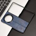 For Honor Magic V5 Cow Pattern Sewing Back Cover Phone Case(Blue) - 2