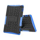 For Amazon Fire Max 11 Tire Texture TPU + PC Phone Case with Holder(Blue) - 1