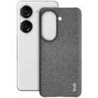 For Asus Zenfone 9 / Zenfone10 5G imak Ruiyi Series Cloth Texture PU + PC Phone Case(Dark Grey) - 1