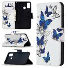 For Huawei Honor 9X Lite Colored Drawing Pattern Horizontal Flip Leather Case with Holder & Card Slots & Wallet(Butterflies Group) - 1