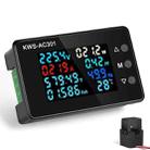 KWS-AC301-100A 50-300V AC Digital Current Voltmeter with Opening Transformer(Black) - 1