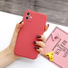 For iPhone 11 Pro Magic Cube Frosted Silicone Shockproof Full Coverage Protective Case(Red) - 1