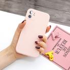 For iPhone 11 Magic Cube Frosted Silicone Shockproof Full Coverage Protective Case(Pink) - 1