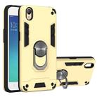 For OPPO A37 2 in 1 Armour Series PC + TPU Protective Case with Ring Holder(Gold) - 1