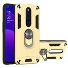 For OPPO F11 Pro 2 in 1 Armour Series PC + TPU Protective Case with Ring Holder(Gold) - 1
