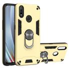 For OPPO Realme 3 Rro 2 in 1 Armour Series PC + TPU Protective Case with Ring Holder(Gold) - 1