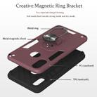 For OPPO Realme 3 Rro 2 in 1 Armour Series PC + TPU Protective Case with Ring Holder(Wine Red) - 4