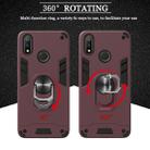 For OPPO Realme 3 Rro 2 in 1 Armour Series PC + TPU Protective Case with Ring Holder(Wine Red) - 5