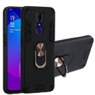 For OPPO F11 & A9 2 in 1 Armour Series PC + TPU Protective Case with Ring Holder(Black) - 1