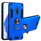 For OPPO K3 & Realme X 2 in 1 Armour Series PC + TPU Protective Case with Ring Holder(Dark Blue) - 1