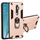 For OPPO Reno2 Z & Reno2 F 2 in 1 Armour Series PC + TPU Protective Case with Ring Holder(Rose Gold) - 1