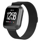 For Fitbit Versa 2 / Fitbit Versa / Fitbit Versa Lite Milanese Watch Band,, Large Size: 2.3x25.8cm(Black) - 1