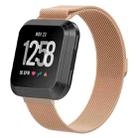 For Fitbit Versa 2 / Fitbit Versa / Fitbit Versa Lite Milanese Watch Band,, Large Size: 2.3x25.8cm(Rose Gold) - 1