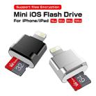 MicroDrive 8pin To TF Card Adapter Mini iPhone & iPad TF Card Reader (Black) - 8