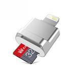 MicroDrive 8pin To TF Card Adapter Mini iPhone & iPad TF Card Reader (Silver) - 1