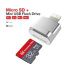 MicroDrive 8pin To TF Card Adapter Mini iPhone & iPad TF Card Reader (Silver) - 5