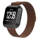 For Fitbit Versa 2 / Fitbit Versa / Fitbit Versa Lite Milanese Watch Band,, Small Size: 2.3x22.5cm(Coffee) - 1