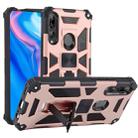 For Huawei Y9 Prime (2019) Shockproof TPU + PC Magnetic Protective Case with Holder(Rose Red) - 1