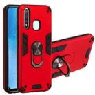 For vivo Y19 / Y5s / U3 / U20 2 in 1 Armour Series PC + TPU Protective Case with Ring Holder(Red) - 1