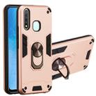 For vivo Y19 / Y5s / U3 / U20 2 in 1 Armour Series PC + TPU Protective Case with Ring Holder(Rose Gold) - 1