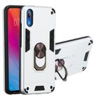For vivo Y91c/Y93/Y91i/Y90(Indian Version) 2 in 1 Armour Series PC + TPU Protective Case with Ring Holder(Silver) - 1