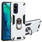 For Huawei Honor V30 / V30 Pro 2 in 1 Armour Series PC + TPU Protective Case with Ring Holder(Silver) - 1