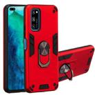 For Huawei Honor V30 / V30 Pro 2 in 1 Armour Series PC + TPU Protective Case with Ring Holder(Red) - 1