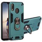 For Huawei P20 Lite / nova 3e 2 in 1 Armour Series PC + TPU Protective Case with Ring Holder(Green) - 1