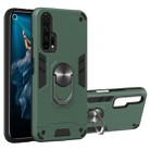 For Huawei Honor 20 / nova 5T 2 in 1 Armour Series PC + TPU Protective Case with Ring Holder(Green) - 1