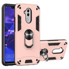 For Huawei Mate 20 Lite 2 in 1 Armour Series PC + TPU Protective Case with Ring Holder(Rose Gold) - 1