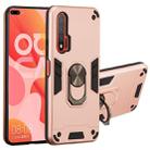 For Huawei nova 6 2 in 1 Armour Series PC + TPU Protective Case with Ring Holder(Rose Gold) - 1