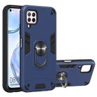For Huawei nova 6 SE 2 in 1 Armour Series PC + TPU Protective Case with Ring Holder(Sapphire Blue) - 1