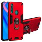 For Huawei P Smart Z / Y9 Prime (2019) 2 in 1 Armour Series PC + TPU Protective Case with Ring Holder(Red) - 1