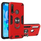 For Huawei P20 Lite (2019) / nova 5i 2 in 1 Armour Series PC + TPU Protective Case with Ring Holder(Red) - 1