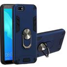 For Huawei Y5 (2018) / Y5 Prime (2018) 2 in 1 Armour Series PC + TPU Protective Case with Ring Holder(Sapphire Blue) - 1