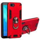 For Huawei Y5 (2018) / Y5 Prime (2018) 2 in 1 Armour Series PC + TPU Protective Case with Ring Holder(Red) - 1