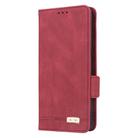 For OnePlus 12 Magnetic Clasp Leather Phone Case(Red) - 2