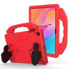 For Honor Pad X8 10.1 Thumb Bracket EVA Shockproof Tablet Case(Red) - 1