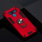For LG K50 2 in 1 Armour Series PC + TPU Protective Case with Ring Holder(Red) - 2